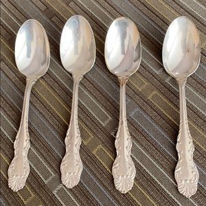 Silver plated tea spoons
